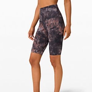 Lululemon Align 10” Bike Shorts Diamond Dye Size 4